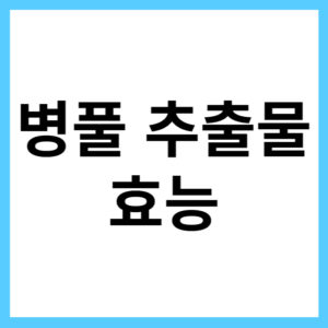 병풀 효능